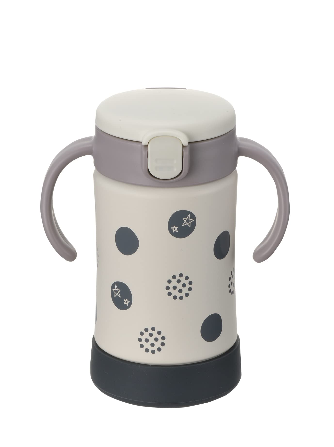 Richell Try Insulated Straw Mug Light 1 shelf life SD, Gray, 300ml, 7-month