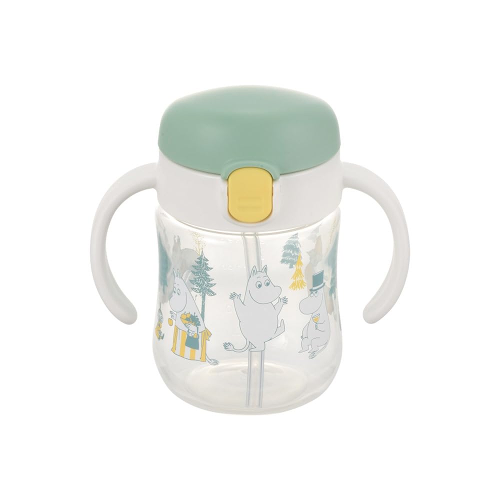 Richell Moomin Baby Try Straw Lesson Mug SD 5 (1 mug, 200ml, months) серый