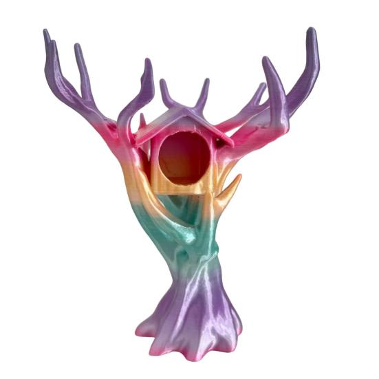 Прыгающий паук Домик на дереве Альпинист Укрытие Деревовидное укрытие для пауков Лазание Прятки Комбо Домик для мелких существ Насекомые Домашние животные Террариум для пауков 1pc разноцветный