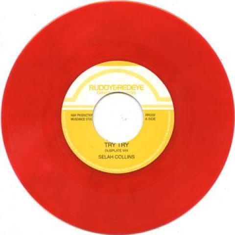 7inch Record SELAH COLLINS - Try Try RR002 Ruddy Redeye 1988 UK Reggae, Ska Dub